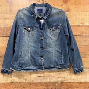 New With Tags Classic Blue Jean Jacket Size Petite XL
